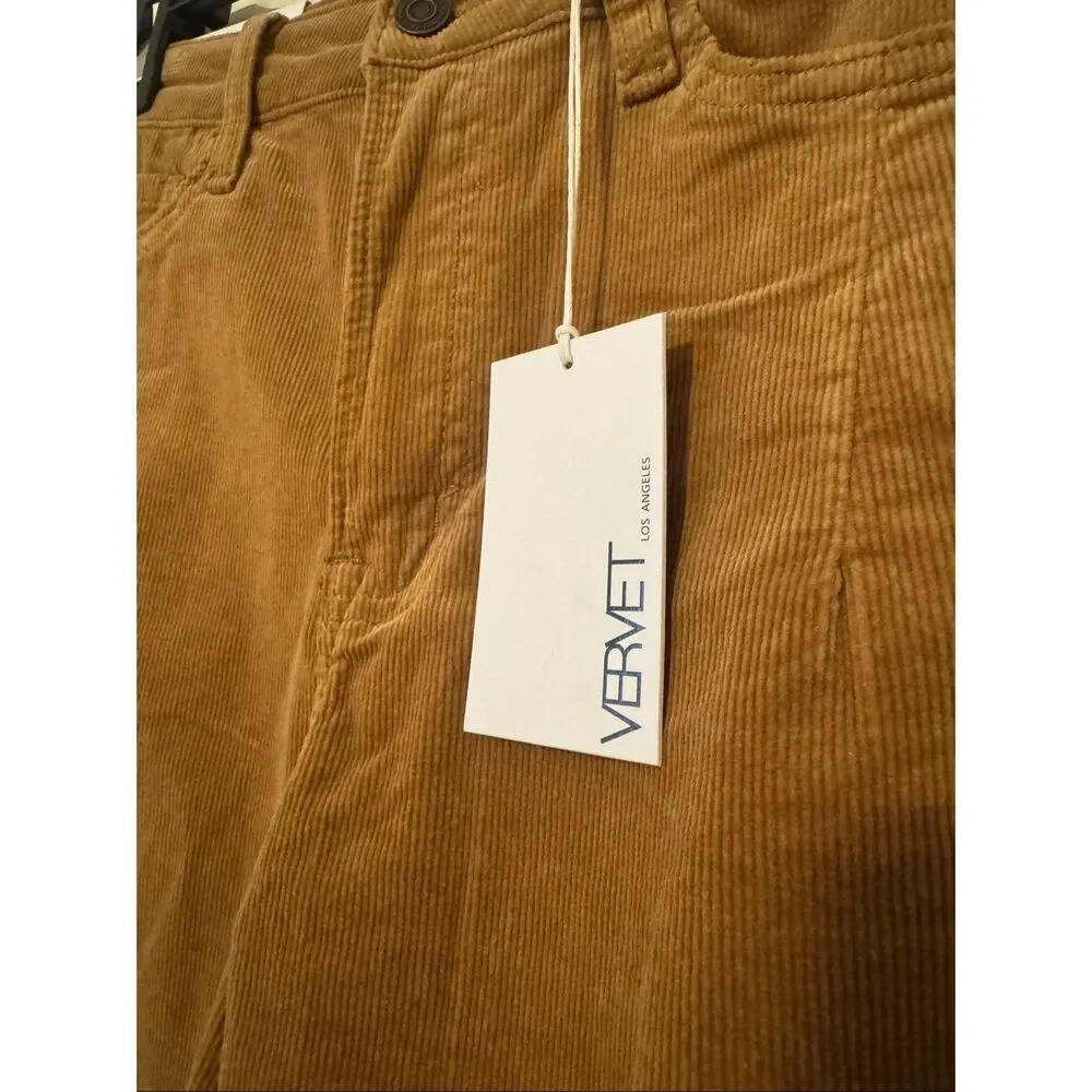 VERVET corduroy barrel jeans